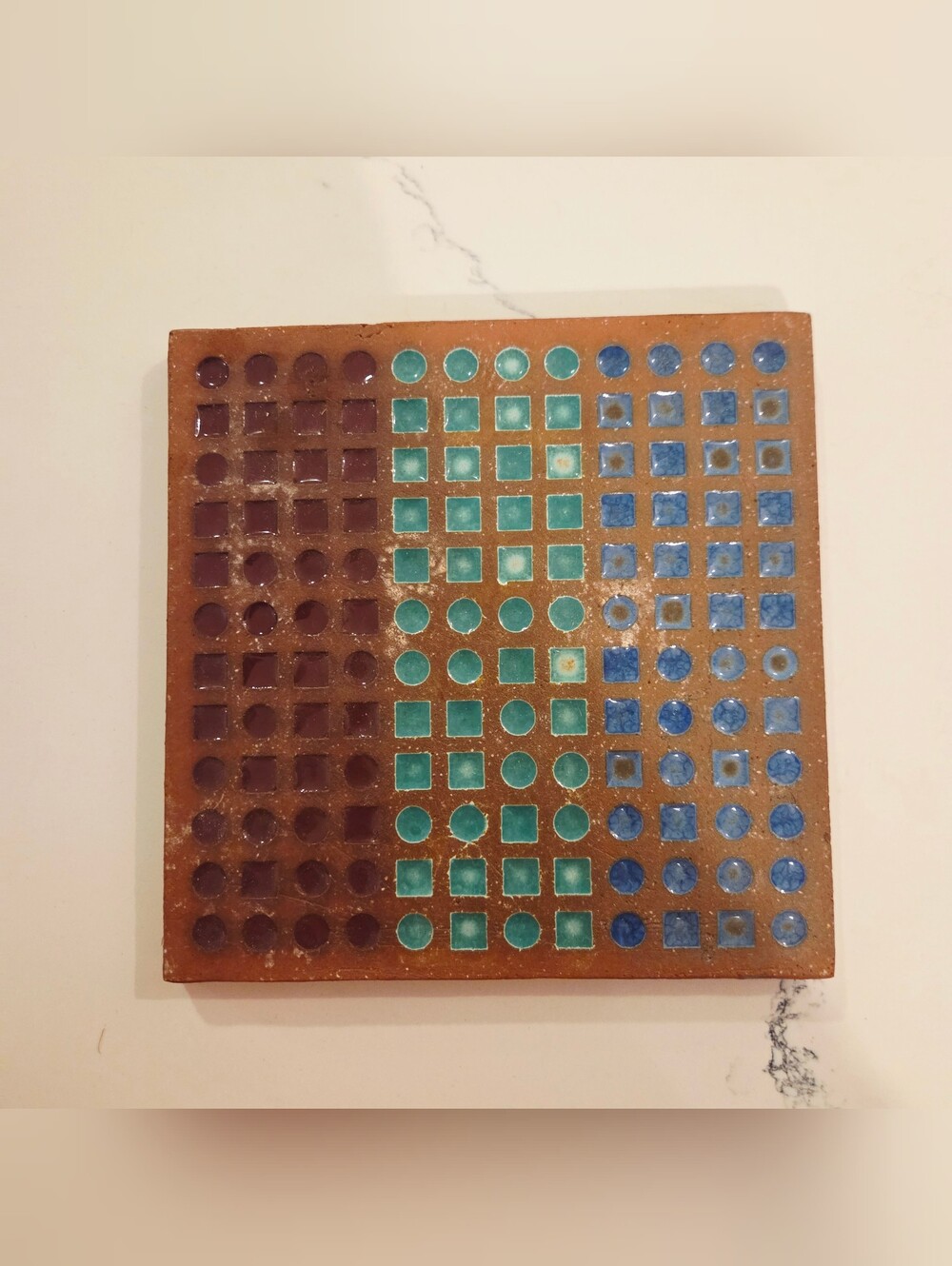 VTG The Millennium Tile Silicon Valley Y2K Tech California Studio Art Pottery
